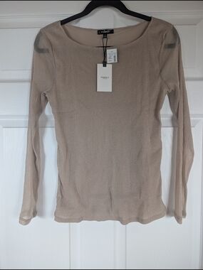 Studio Y Sheer Sparkle light Pink blouse